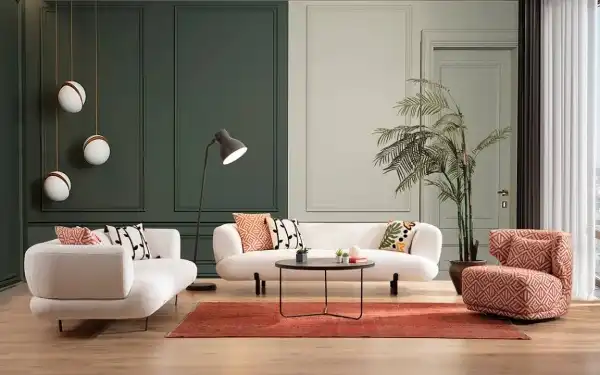 Manetti Ekru Koltuk Takımı